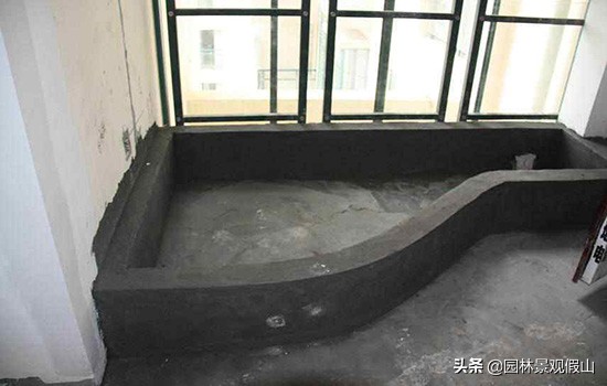 假山水池如何制作,屋顶假山水池设计