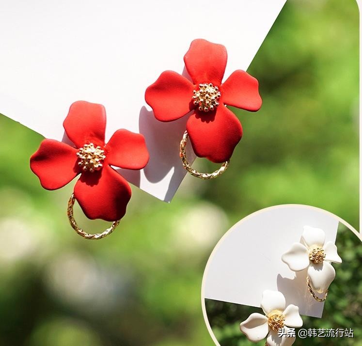 韩国耳环饰品高档气质,韩国低耳洞适合的耳环