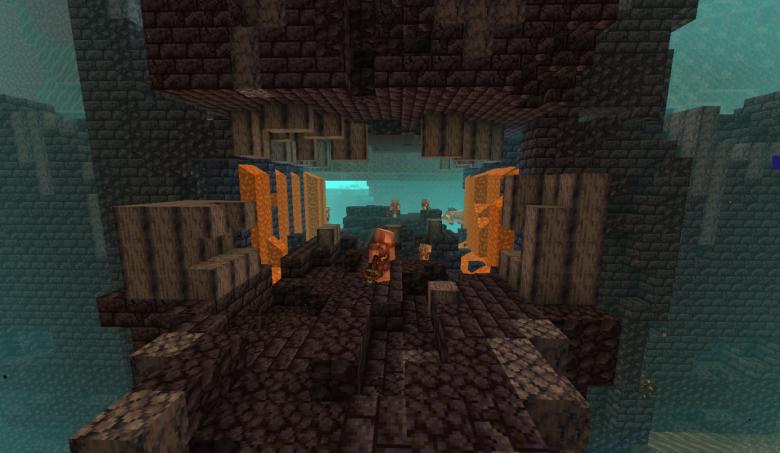 我的世界下界更新如何进入下界,我的世界下界更新前的地图