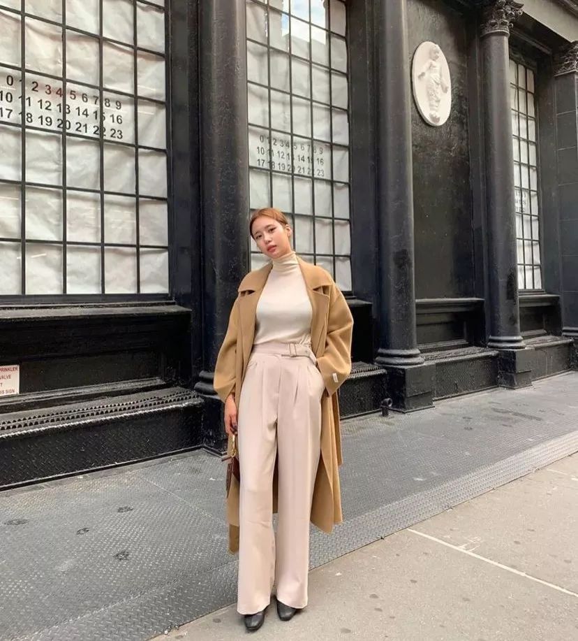 中长款大衣怎么穿显高,显高显瘦显腿长的大衣