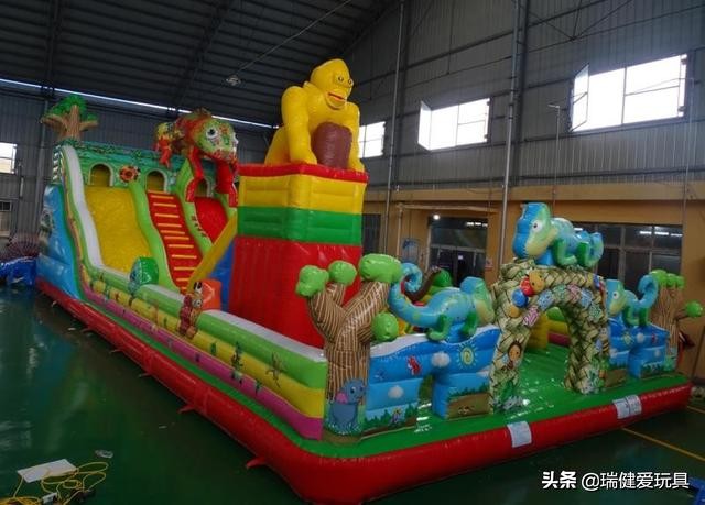 游乐充气城堡漏气如何修补,充气滑梯充气城堡