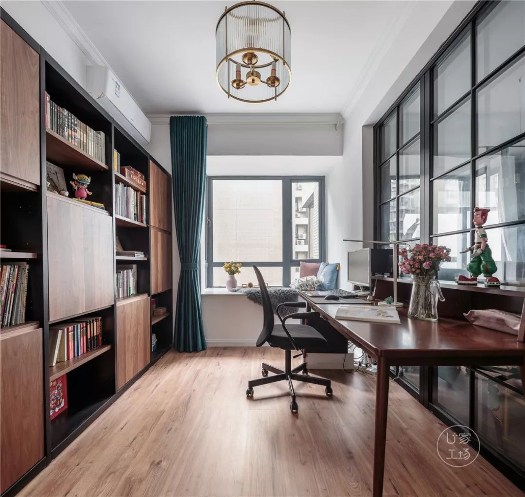 11平方米书房设计现代轻奢风格,100个绝美书房设计图片