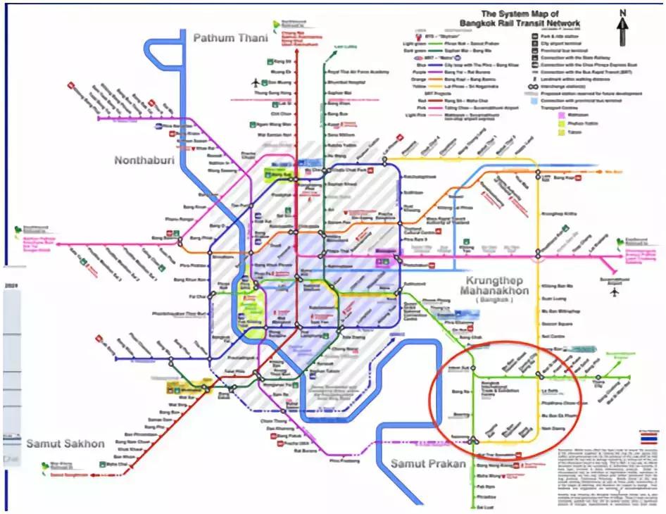 泰国曼谷bangna区,曼谷六大区域