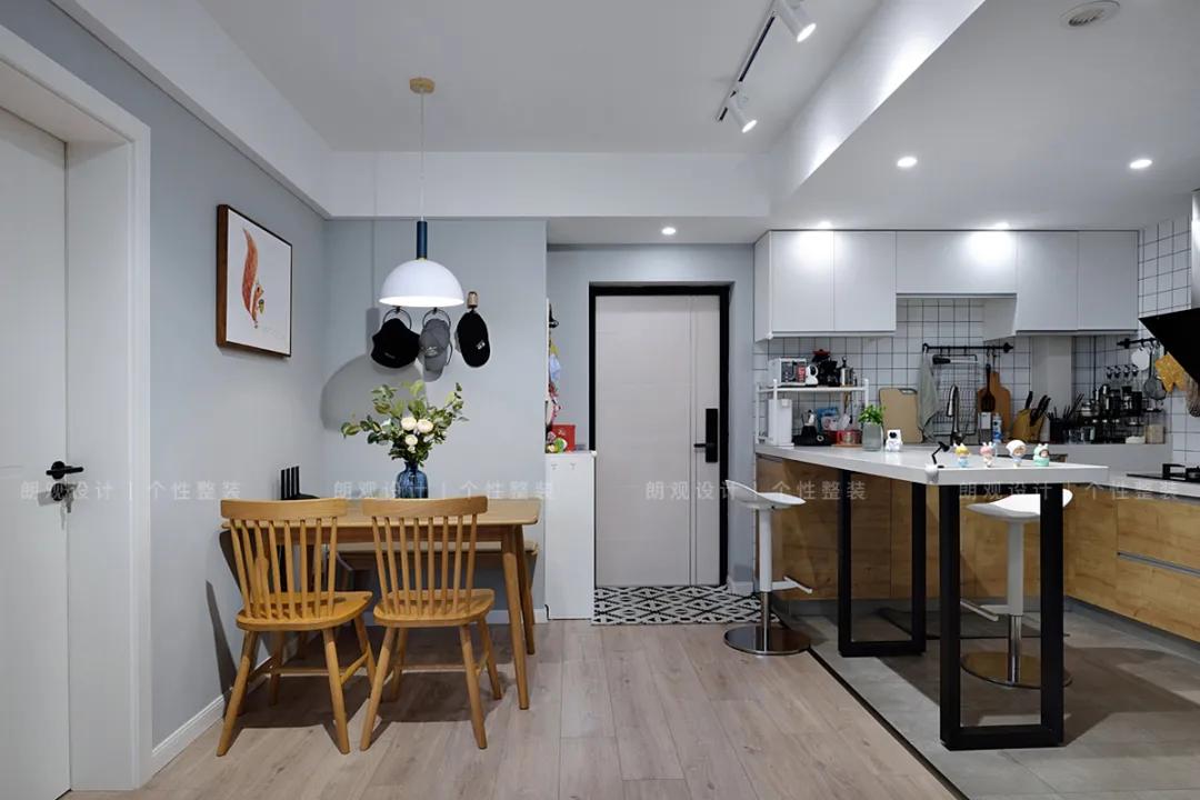 95平北欧风格感受幸福的味道,95平轻奢北欧风格