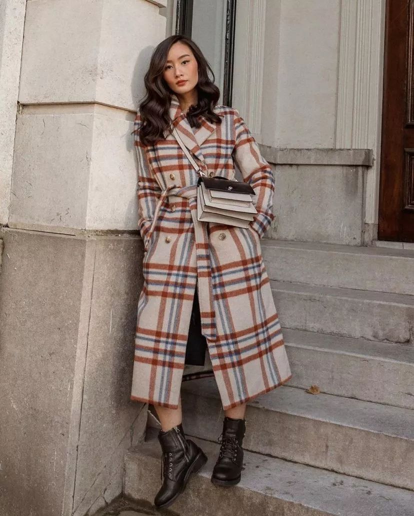 中长款大衣怎么穿显高,显高显瘦显腿长的大衣