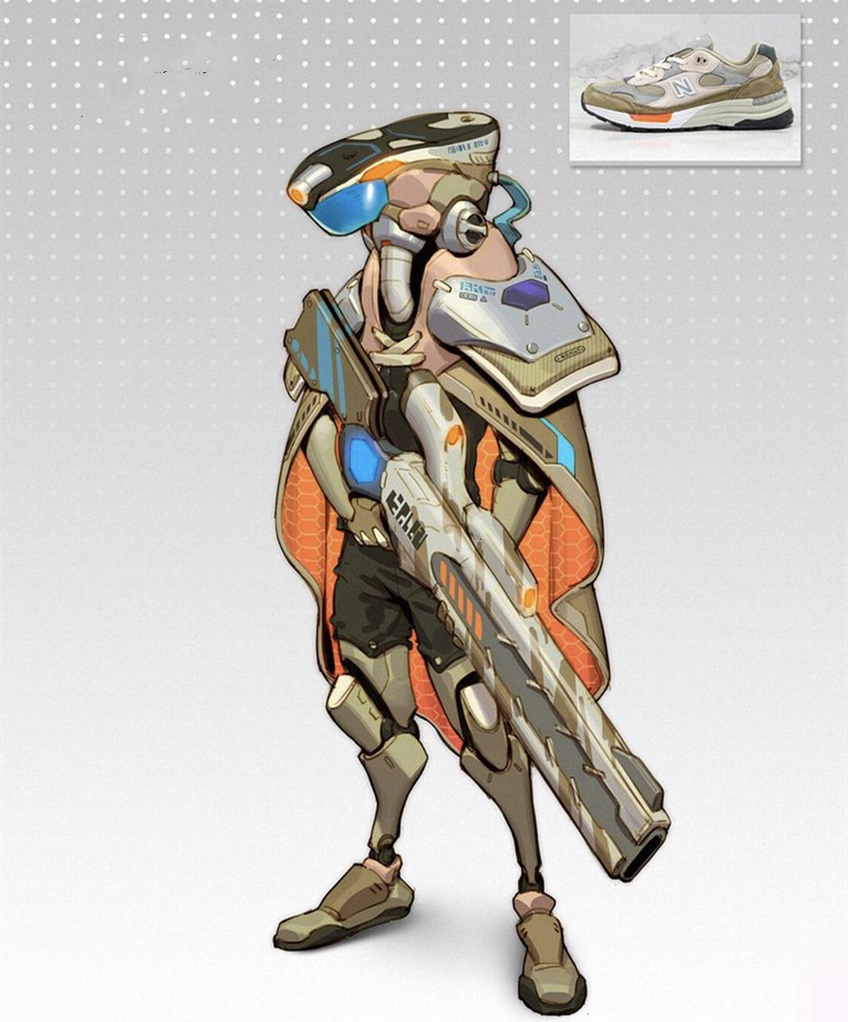 当运动鞋化身二次元形象，机械与运动的融合，鞋子自己也能行走