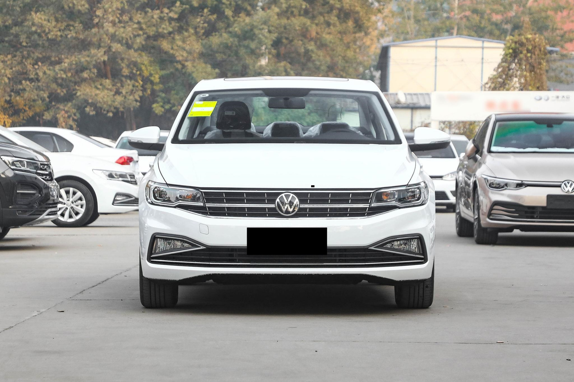 在爸妈的支持下提车,1.5t宝来提车