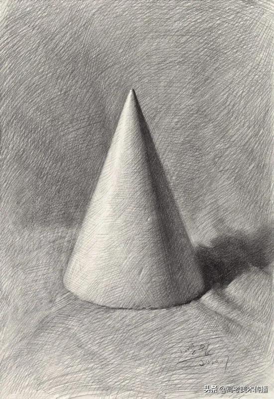 最简单的几何体素描画法步骤图片,素描几何体基础入门圆