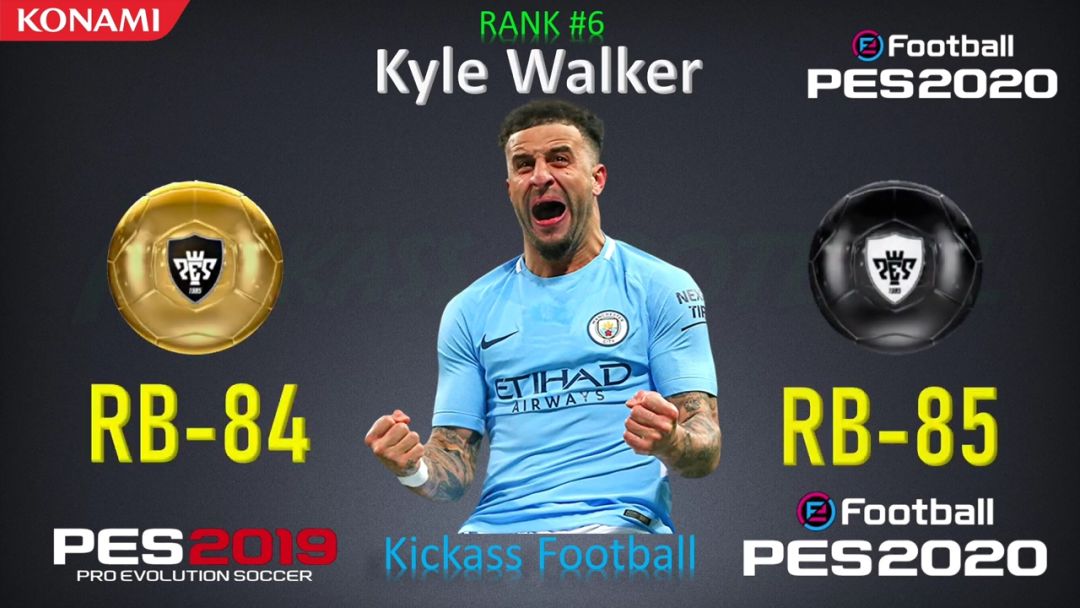 实况2020后卫排名,实况足球23新赛季后卫排名