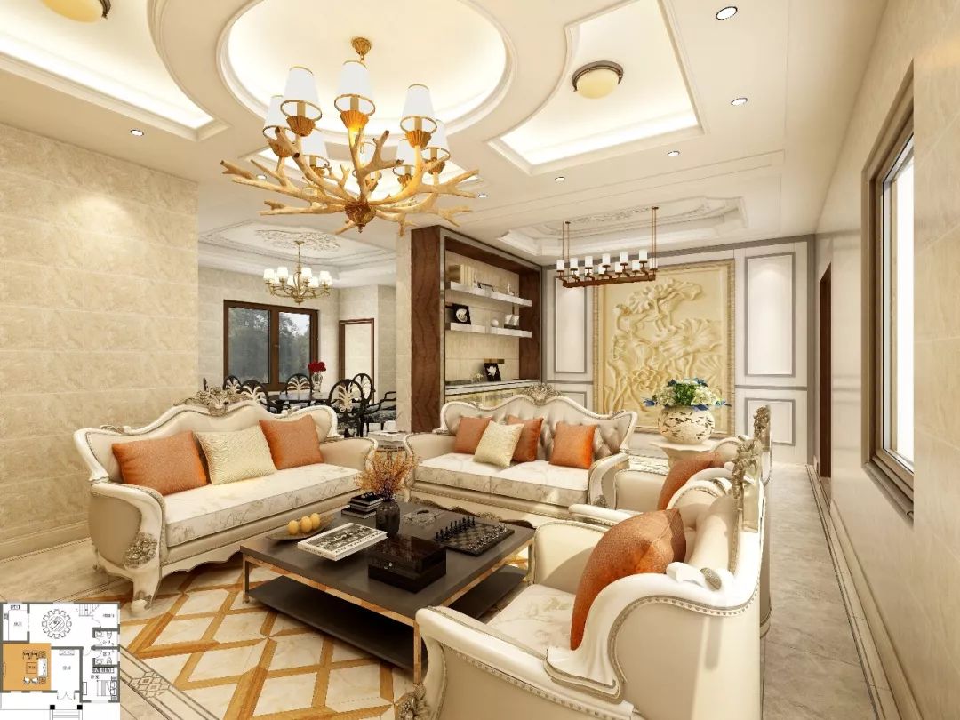 欧式别墅一层农村自建房带阳光房,面宽10米农村二层别墅