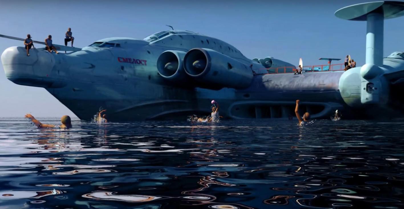 两栖舰起降无人机,地效飞行器能在水下航行吗