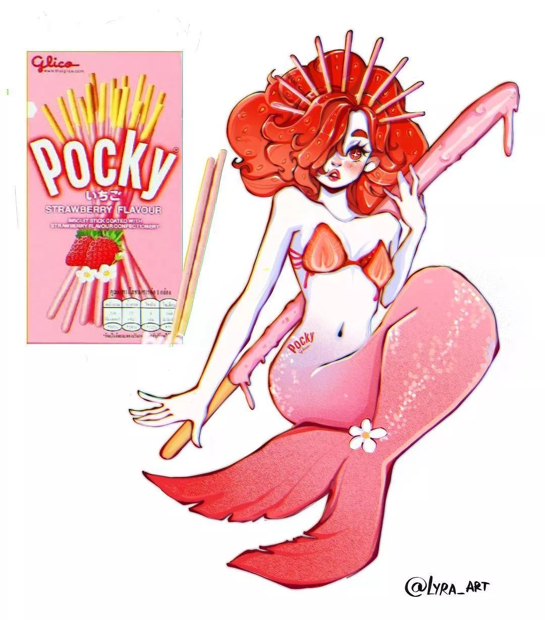 在的艺术写法,100幅治愈系小插画马克笔美食