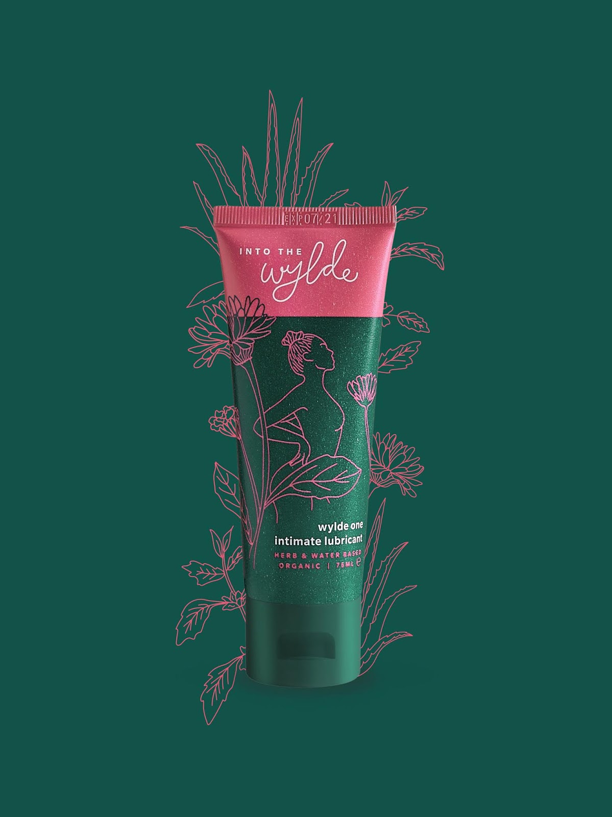IntheWylde女性润滑剂品牌包装设计via:ClaireHartley