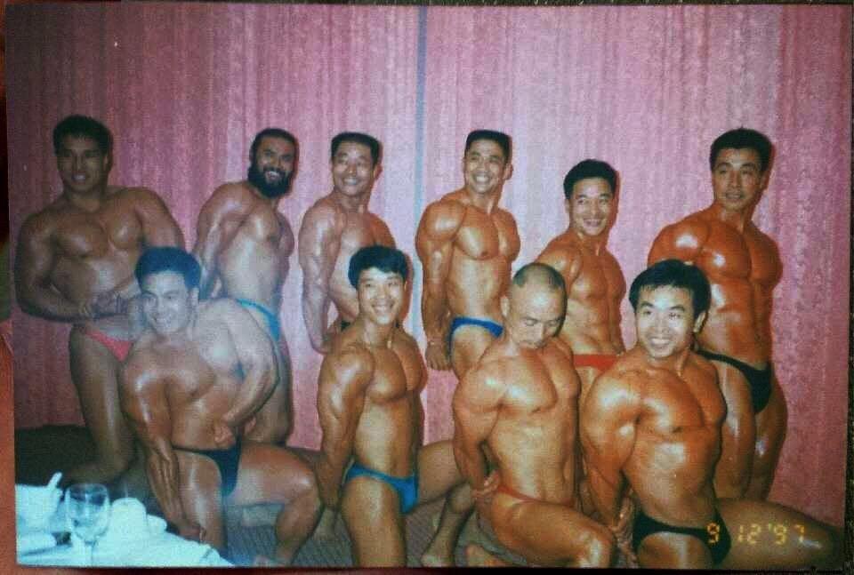 健美老人杨新民,健美常青树杨新民年轻照片