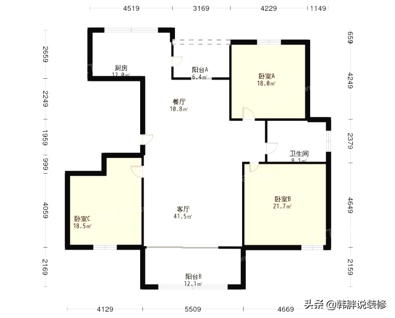 参观她家的100㎡小三房，发现简装也能这么吸引人，清新又耐看