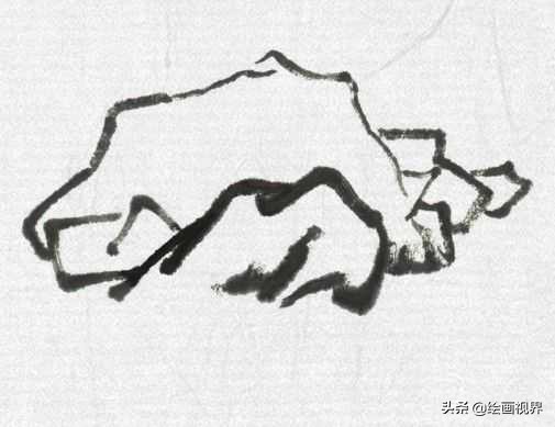 山水画中的山的画法技巧,山水画中的山石结构及基本技法