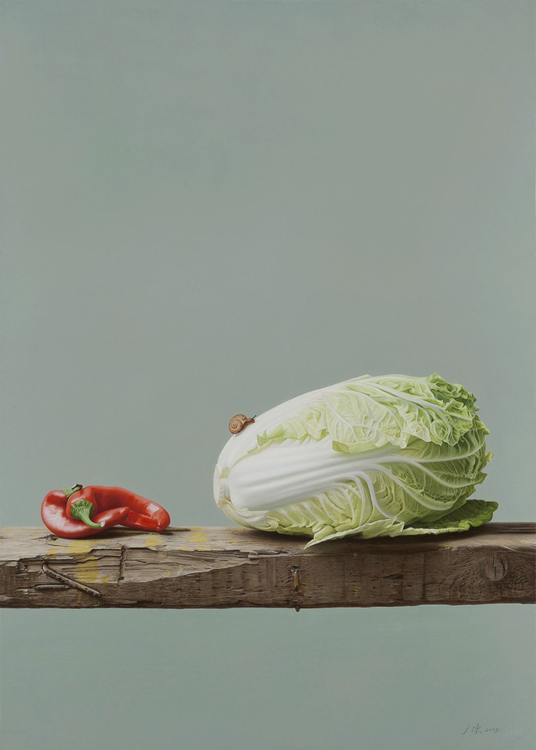 冷军画桃子图片大全,冷军画桃子放大5倍