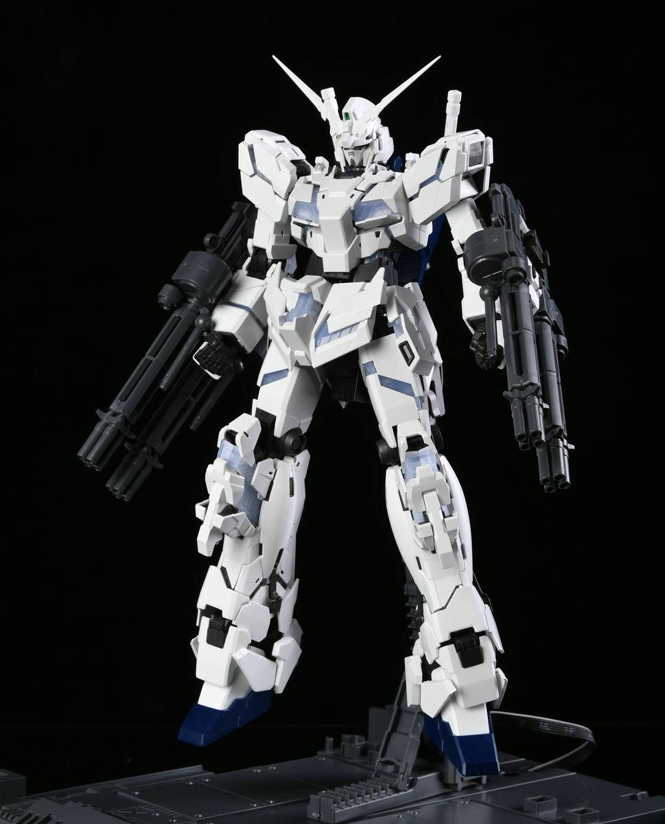 mgex独角兽高达测评,万代限定重炮高达mg开箱