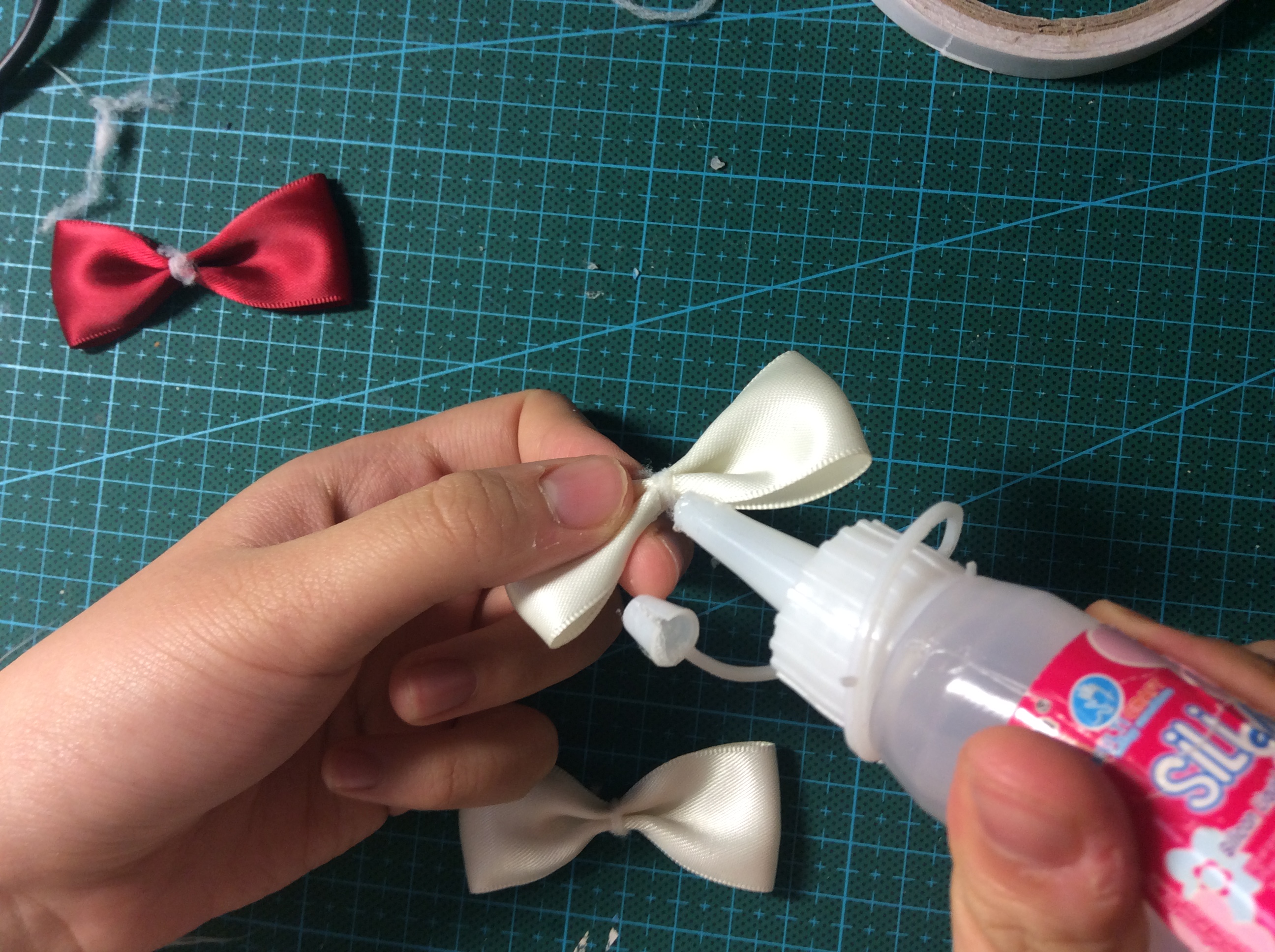 蝴蝶结发卡怎么做简单又好看,可爱蝴蝶结发卡