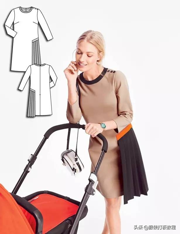 时装设计图手绘教程,服装制版图案大全