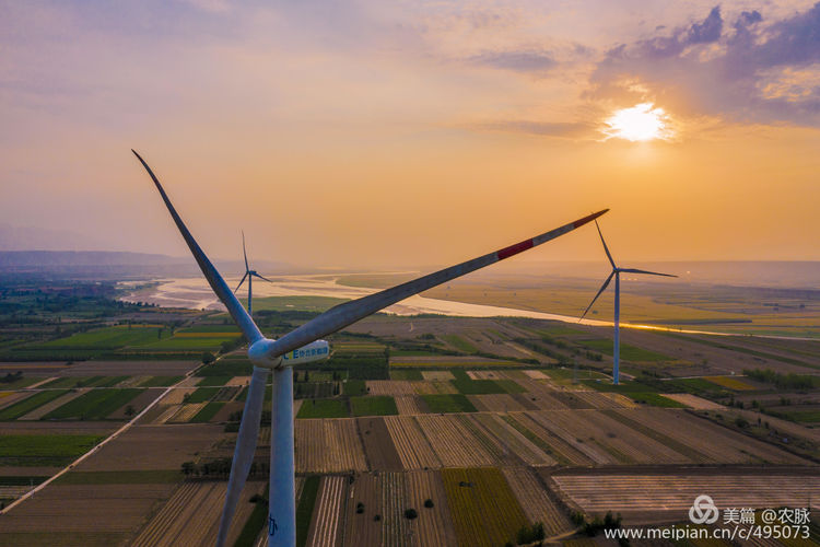 豫西老家放飞机,空中看黄河美景