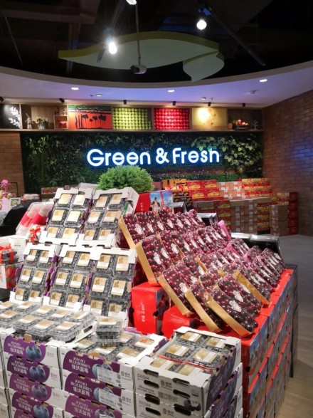 水果精品柜超市陈列图片,精品超市啤酒陈列