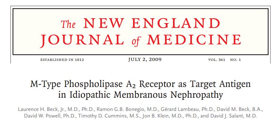 膜性肾病流行病学,膜性肾病的最新研究