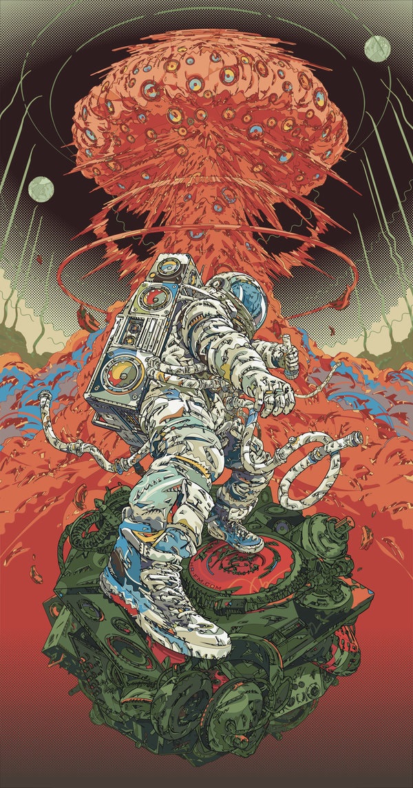 100幅猫腰插画,猫腰创意插画作品