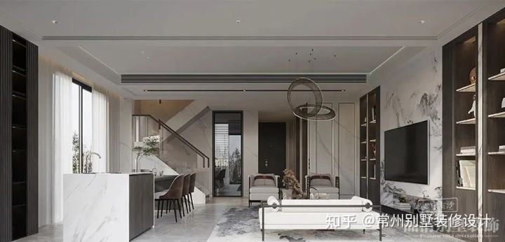 品清别墅装饰怎么样,360平米中式轻奢装修效果图