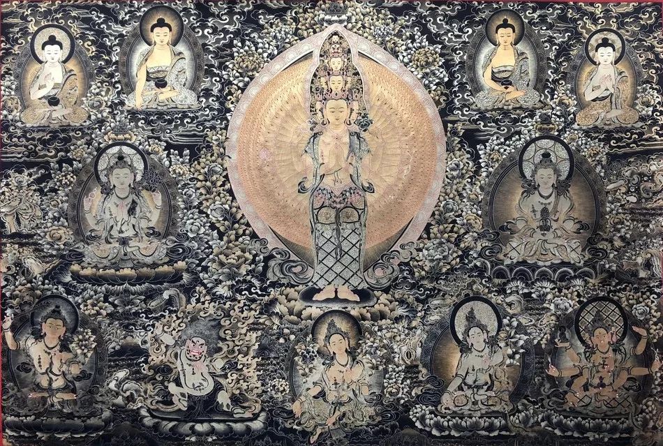 尼泊尔手绘唐卡和西藏唐卡区别,尼泊尔唐卡和藏区唐卡的价格