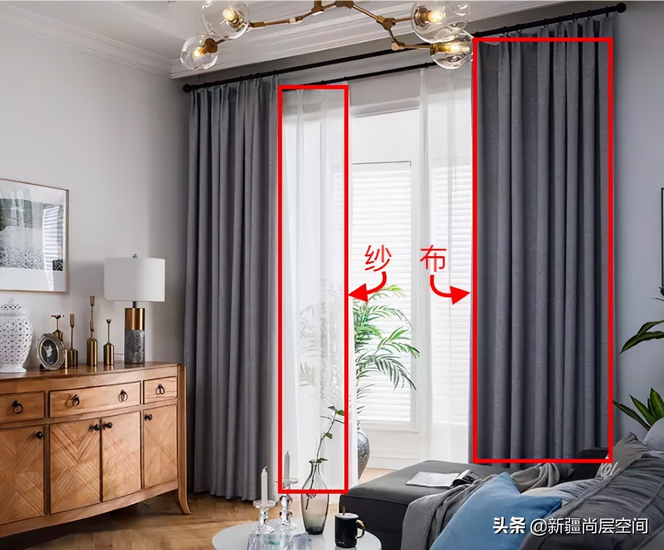 欧式装修楼层低怎样选窗帘,窗帘选购技巧罗马杆还是轨道的好