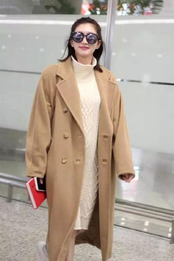 江疏影秋冬大衣搭配,江疏影的秋冬穿搭很显气质