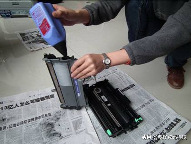 打印机维修图片大全,彩色激光打印机打印黑色不完整