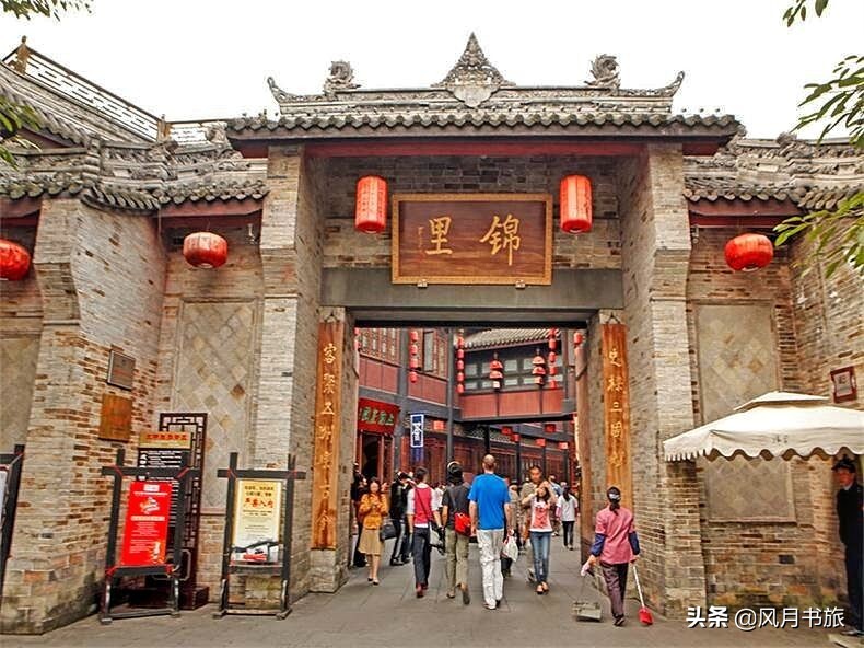 中国成都的锦里古街,成都最低调的三国古镇
