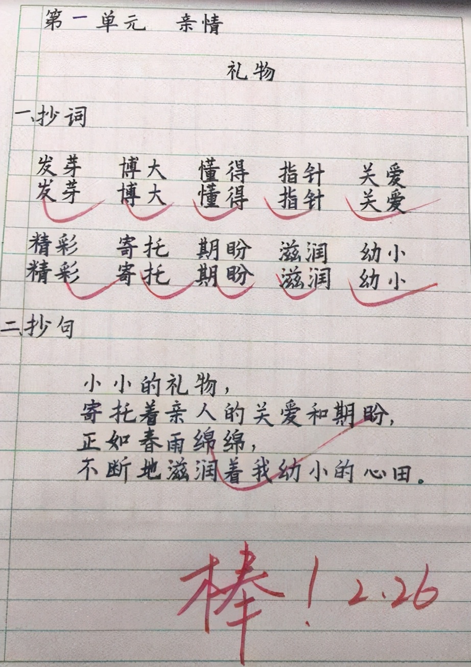 小学生字体堪比“印刷体”，老师赞不绝口，自律的人生到底有多酷