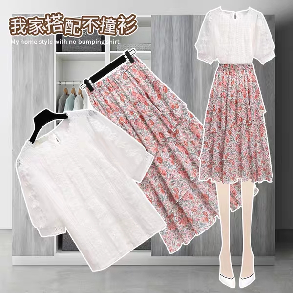 半身裙怎么搭配上衣慵懒风,夏季雪纺衫搭配半身裙