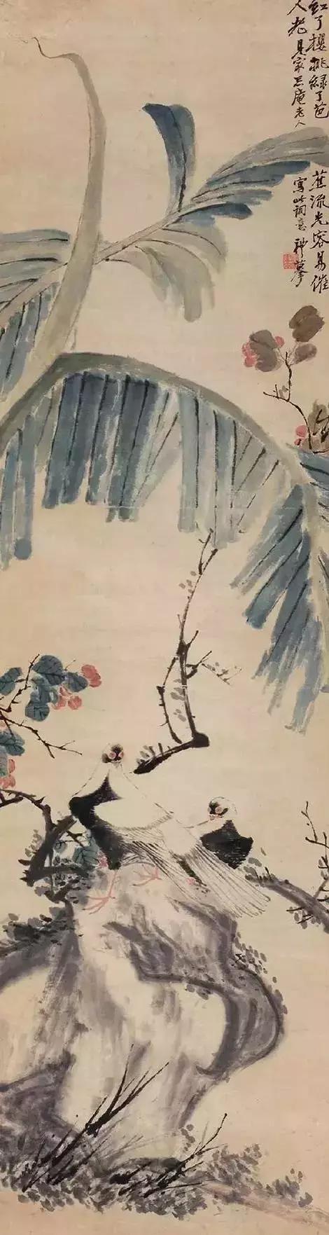 潘天寿100幅花鸟画欣赏,潘天寿花鸟画简史