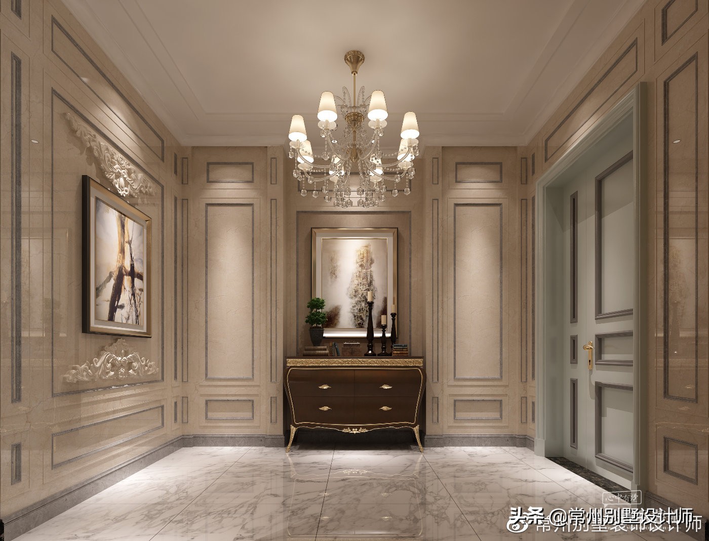 常州新中式别墅装修图,常州法式轻奢别墅装修