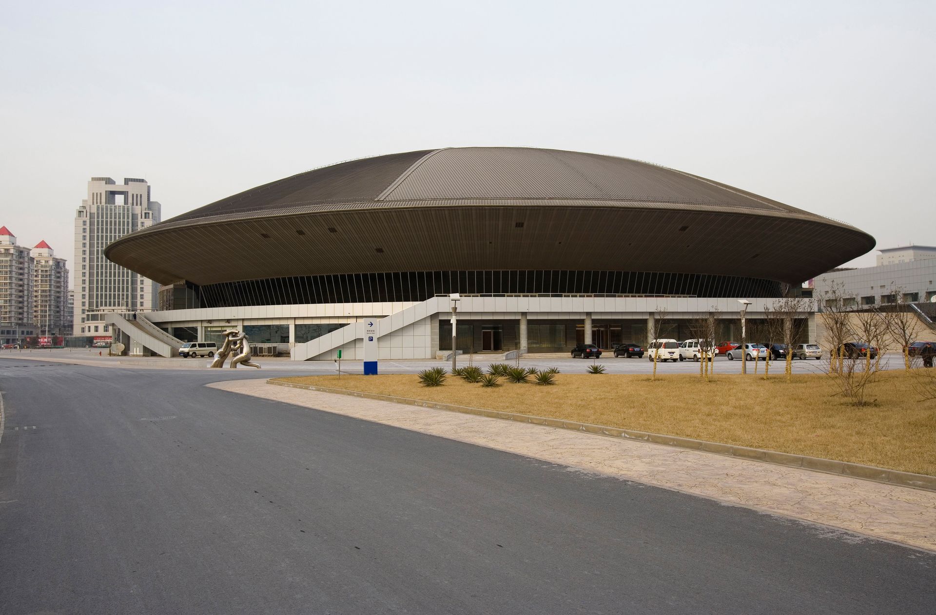 周末带着我的小元，去了天津的奥林匹克中心溜达