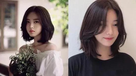 头发细又少圆脸适合什么短发发型,30-40岁圆脸发量少发型短发