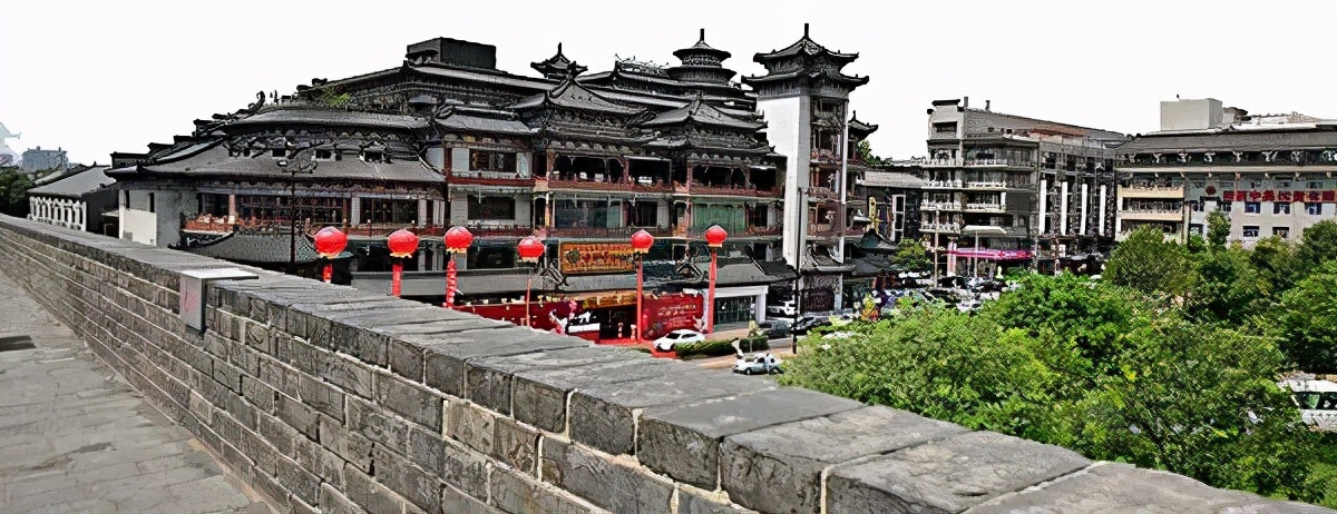 西安历史古建图,西安历史建筑手绘图