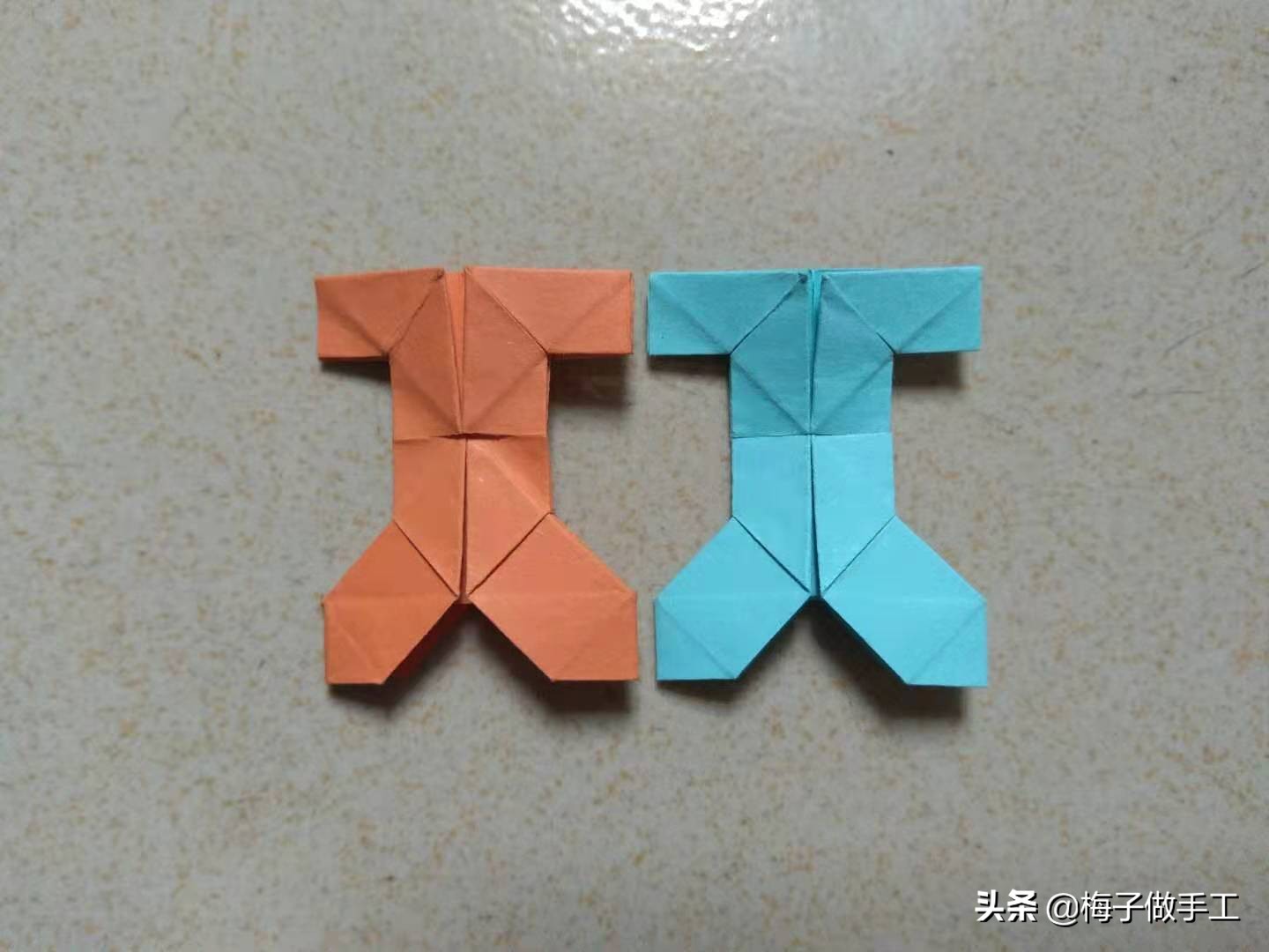 手工折纸衣服裤子美丽公主裙子,手工折纸上衣和裤子又简单又漂亮