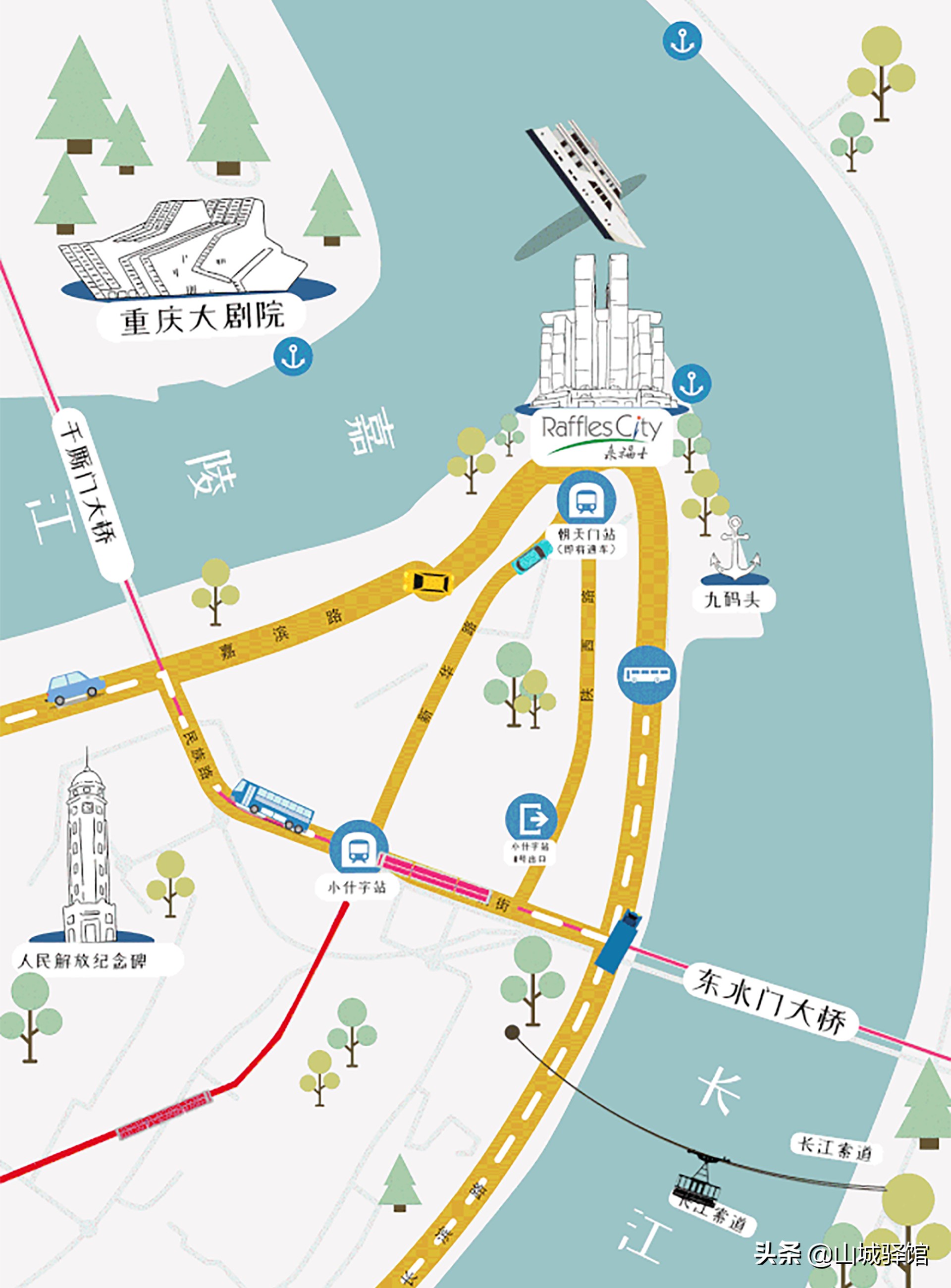 重庆云端之眼高空观景台来福士,俯瞰重庆观景台