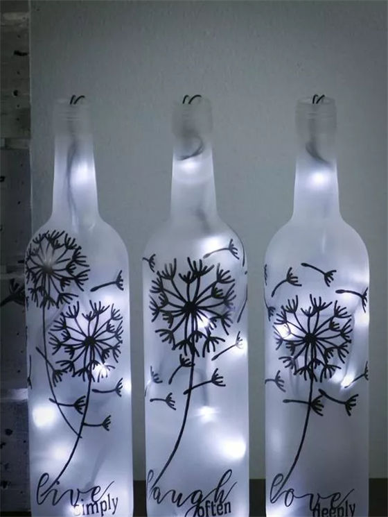 玻璃瓶改造简单又好看的装饰品,客厅玻璃瓶改造图片