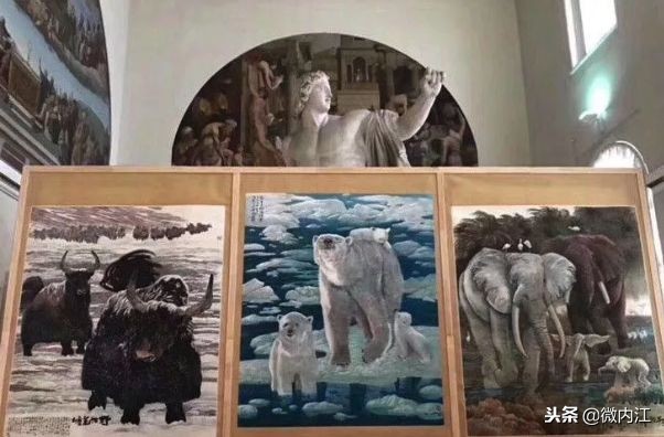 豪情！这位从内江走出去的画家，将中国彩墨画推向世界！