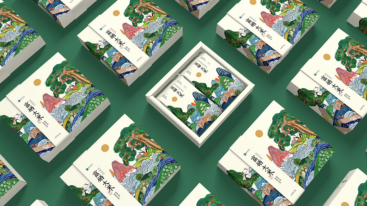 高端大气的大米包装,最高档的大米包装