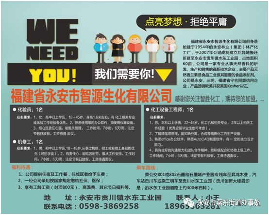 永安工业园工作招聘,永安镇附近找工作招聘信息