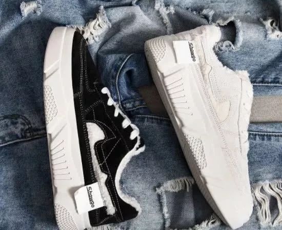 百搭小白鞋显脚小高级感加绒,好看又保暖的小白鞋推荐