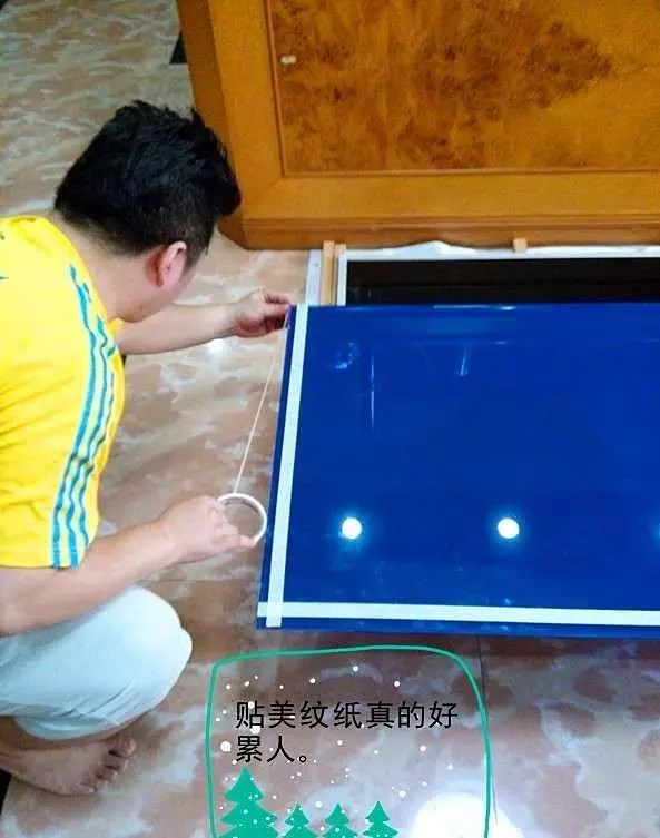 最简单的方法自制鱼缸背景,小型鱼缸制作全过程