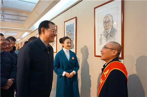丹青绘丹心名家画好人兰州市为百名道德模范、兰州好人“画像”作品展开展
